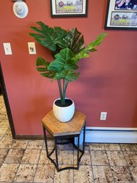 Fake Plant On Stand (its A Good Fake)