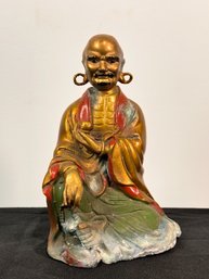 Bronze Or Brass Chinese Figure Perhaps Lohan