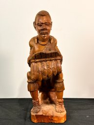 Wood Carved African Cultural Figure