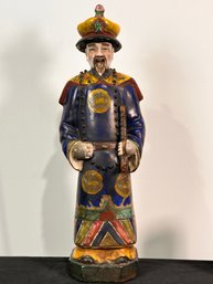 Ceramic Chinese Figure Of An Emperor