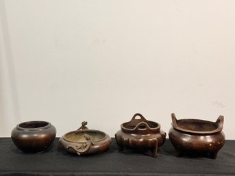Group Of Four Incense Burners