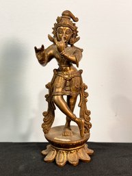 Brass Or Bronze Hindu Deity Krishna