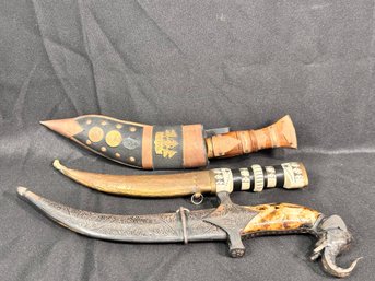 Lot Of Three Persian Daggers