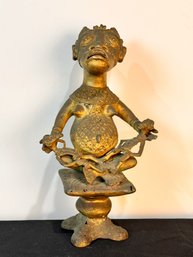 African Bronze Altar Sculpture