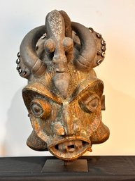 African Ceremonial Helmet Mask