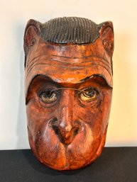 Carved Tantrik Tiger Mask