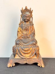 Chinese Buddhist Bronze Of Guanyin, The Bodhisattva Of Compassion