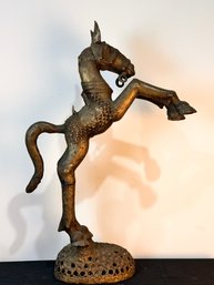 Large Benin Bronze Horse