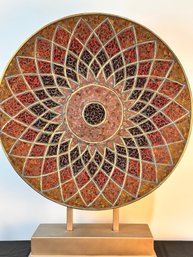 Large Geometric Mosaic Plate