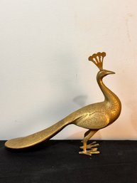 Brass Peacock Figurine