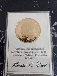 Gerald Ford Bronze Coin