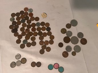 Coins: Mixed Lot Wheats Foreign (qty 75)