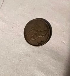 Coins: 1857 Flying Eagle Cent