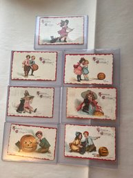 Antique Halloween Postcards Brundage (qty 7)