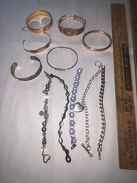 Costume Jewelry: Bracelets  (Qty 11)