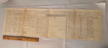 Civil War Document:  Pay Muster 23rd Massachusetts July To August 1863