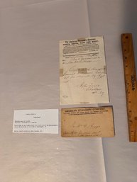 Civil War Document:  Chaplin John Faull Telegraph 1864 Death Of Soldiers