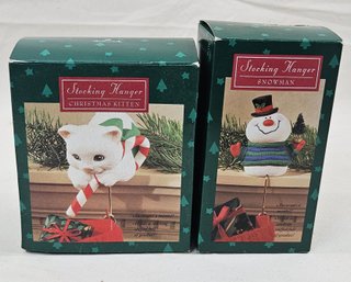 Assorted 1995 Hallmark Stocking Hangers Group