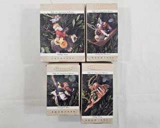 Assorted 1995 Hallmark Keepsake Showcase Folk Art Americana Collection Ornaments Group