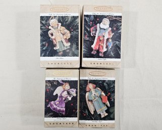 Assorted 1996 Hallmark Keepsake Showcase Folk Art Americana Collection Ornaments Group