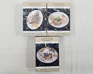 Assorted 1996 Hallmark Keepsake Showcase Folk Art Americana Collection Ornaments Group