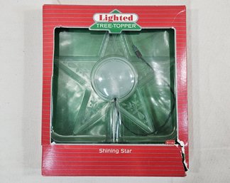 1986 Hallmark Holiday Magic Shining Star Lighted Tree Topper