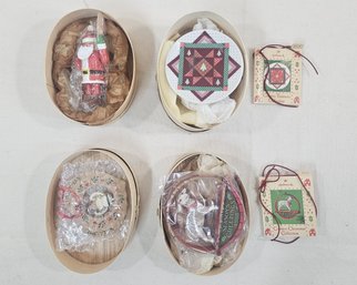 Assorted 1986 Hallmark Country Christmas Collection Ornaments Group
