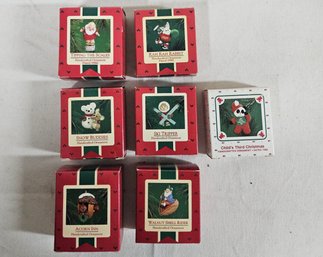 Assorted 1986 Hallmark Keepsake Ornaments Group