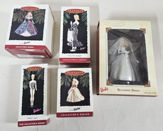 Assorted 1992-2002 Hallmark Keepsake Collector's Series' Barbie Ornaments Group