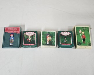 1983-1987 Hallmark Keepsake Collector's Series Clothespin Soldier Ornaments Group