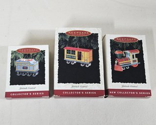 1994-1996 Hallmark Keepsake Collector's Series Yuletide Central Ornaments Group