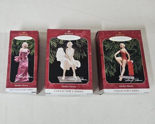 1997-1999 Hallmark Keepsake Collector's Series Marilyn Monroe Ornaments Group