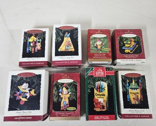 Various 1991-2001 Hallmark Keepsake Crayola Crayon Ornaments Group