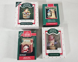 Assorted 1988-1990 Hallmark Keepsake Artists' Favorites Ornaments Group
