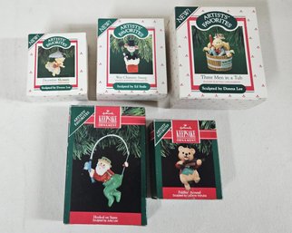 Assorted 1988-1991 Hallmark Keepsake Artists' Favorites Ornaments Group