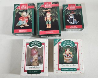 Assorted 1988-1992 Hallmark Keepsake Artists' Favorites Ornaments Group