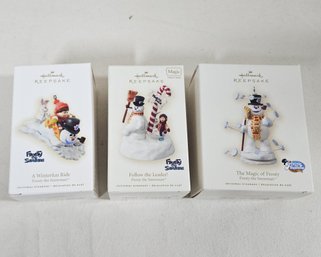 Assorted 2008-2009 Hallmark Keepsake Frosty The Snowman Ornaments Group