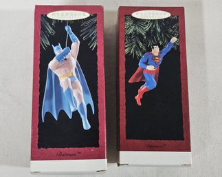 Assorted 1993/1994 Hallmark Keepsake DC Superhero Ornaments Group