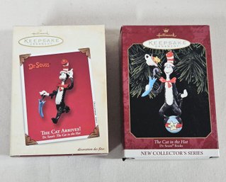 Assorted 1999/2003 Hallmark Keepsake The Cat In The Hat Ornaments Group