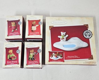 2002 Hallmark Keepsake Snow Cub Club Collection Ornaments Set Group