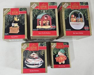 Assorted 1990 Hallmark Magic Ornaments Group