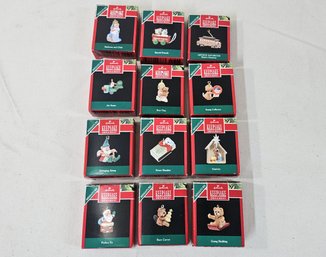 Assorted 1990 Hallmark Keepsake Miniature Ornaments Group