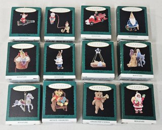 Assorted 1993-1995 Hallmark Keepsake Miniature Ornaments Group