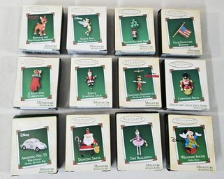 Assorted 2002-2005 Hallmark Keepsake Miniature Ornaments Group
