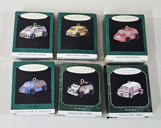 Assorted 1993-1998 Hallmark Keepsake Collector's Series On The Road Miniature Ornaments Group