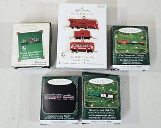 Assorted 1999-2009 Hallmark Keepsake Lionel Miniature Ornaments Group