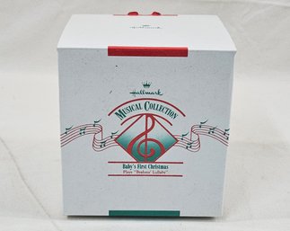 1980's Hallmark Musical Collection Baby's First Christmas Plays 'Brahms' Lullaby Musical Decoration