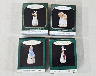 Assorted 1995-1998 Hallmark Keepsake Collector's Series Alice In Wonderland Miniature Ornaments Group