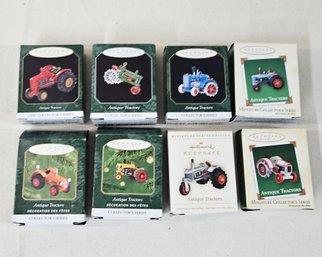 Assorted 1997-2006 Hallmark Keepsake Collector's Series Antique Tractors Miniature Ornaments Group