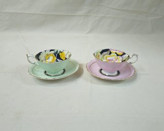 Assorted Paragon Fine Bone China Teacup & Saucer Sets Group